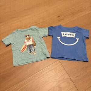 Baby Levy T-Shirts Baby Boy Surfer Bear With Sunglasses Size 6-9 Months